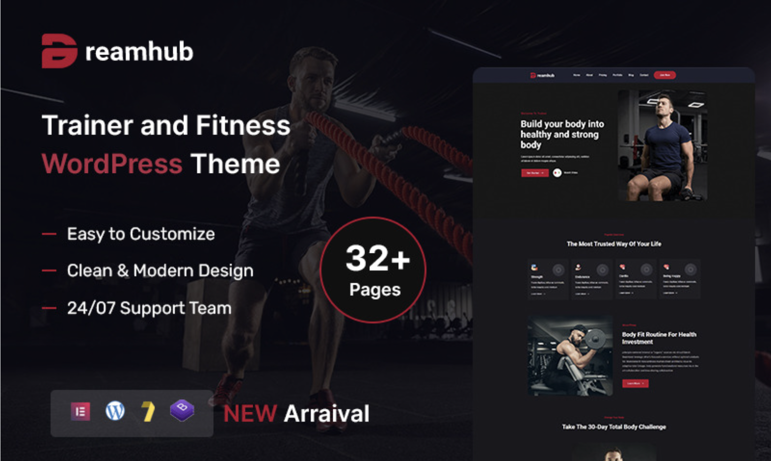 DreamHub – Personal Trainer and Fitness WordPress Theme