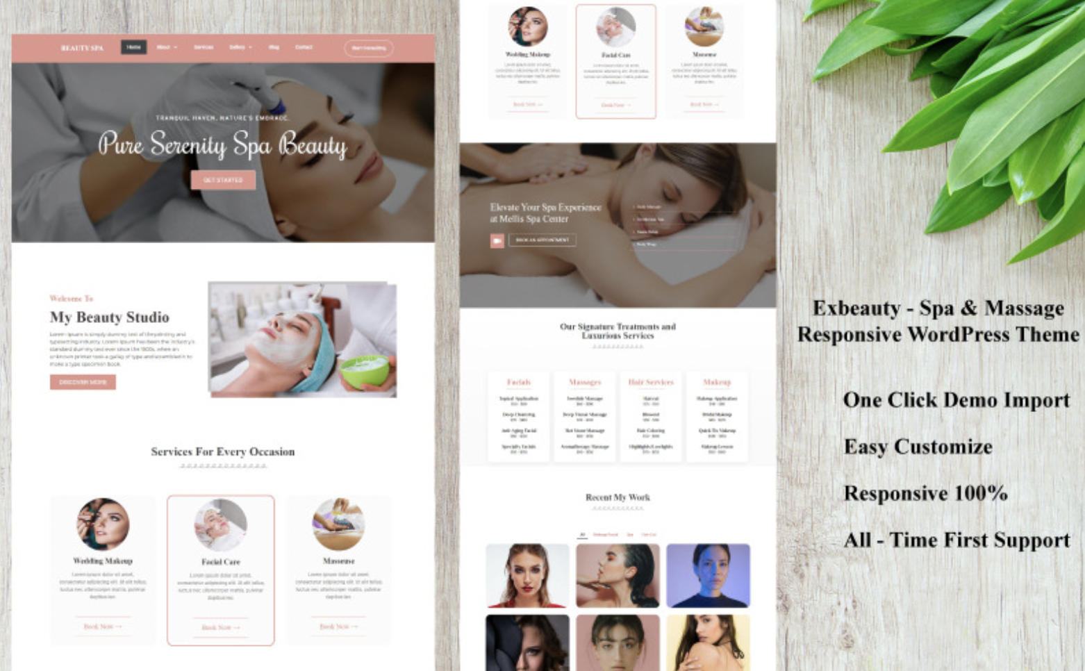 Exbeauty - Spa & Massage Responsive WordPress Theme