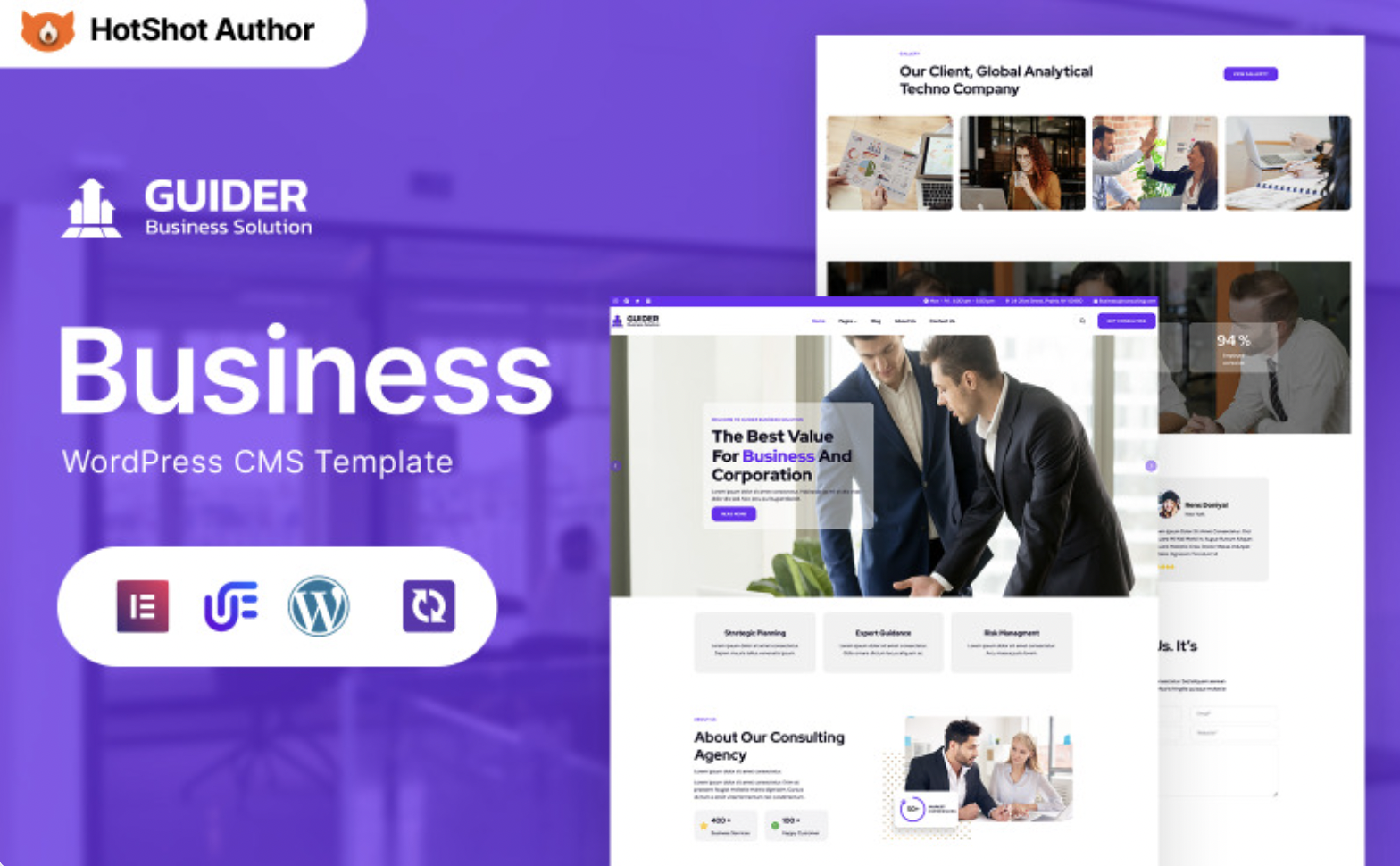 Guider - Consulting Business & Services WordPress Elementor Theme WordPress Theme
