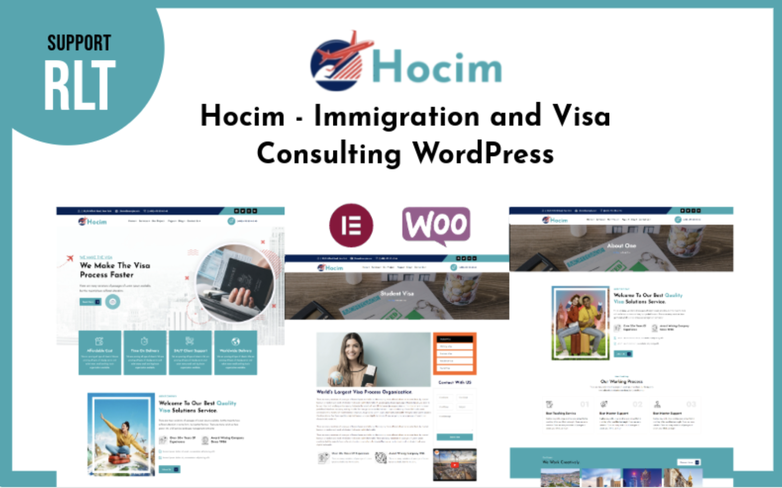 Hocim - Immigration and Visa Consulting WordPress WordPress Theme