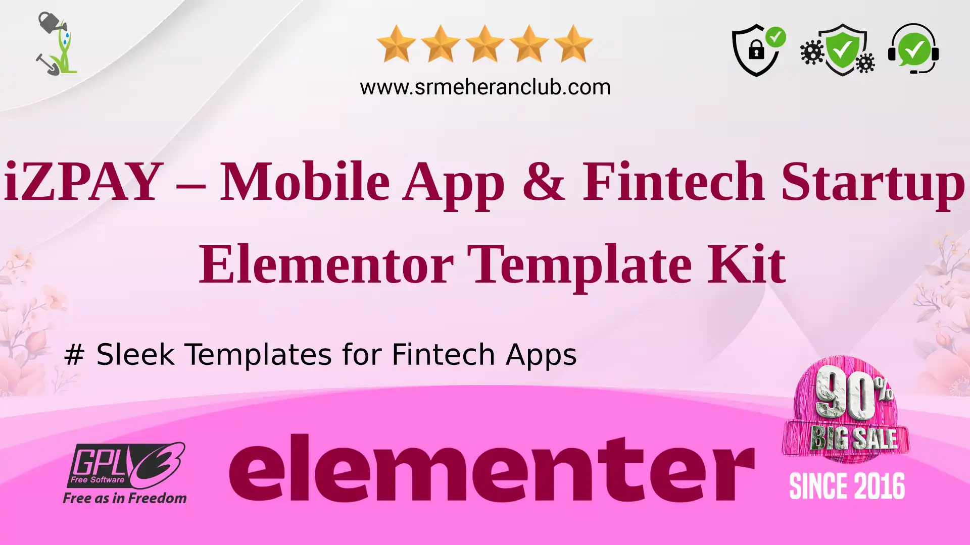 iZPAY – Mobile App & Fintech Startup Elementor Template Kit — Elementor Kit by Themeforest