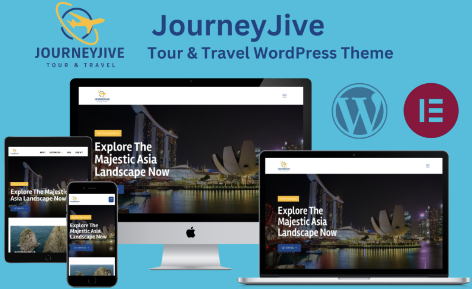 JourneyJive - Tour & Travel Elementor WordPress Theme