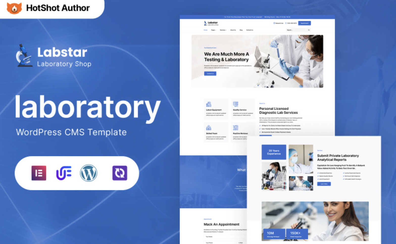 Labstar - Laboratory And Science Research WordPress Elementor Theme WordPress Theme