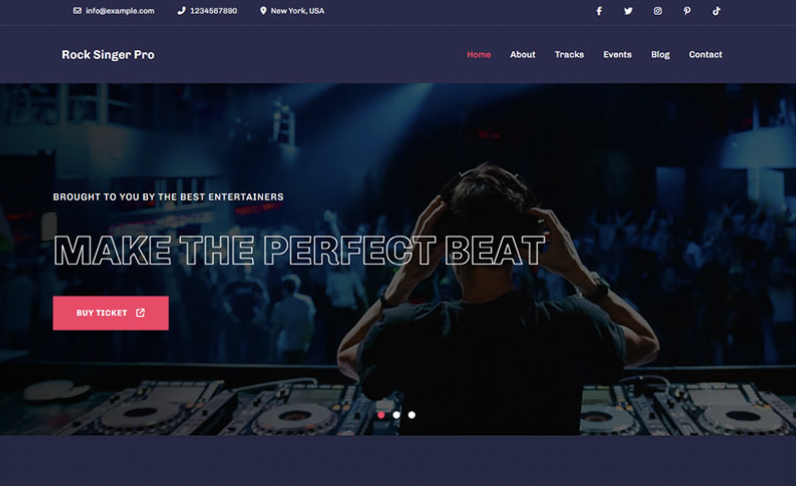 Rock Singer Pro - Unique and Modern WordPress Theme