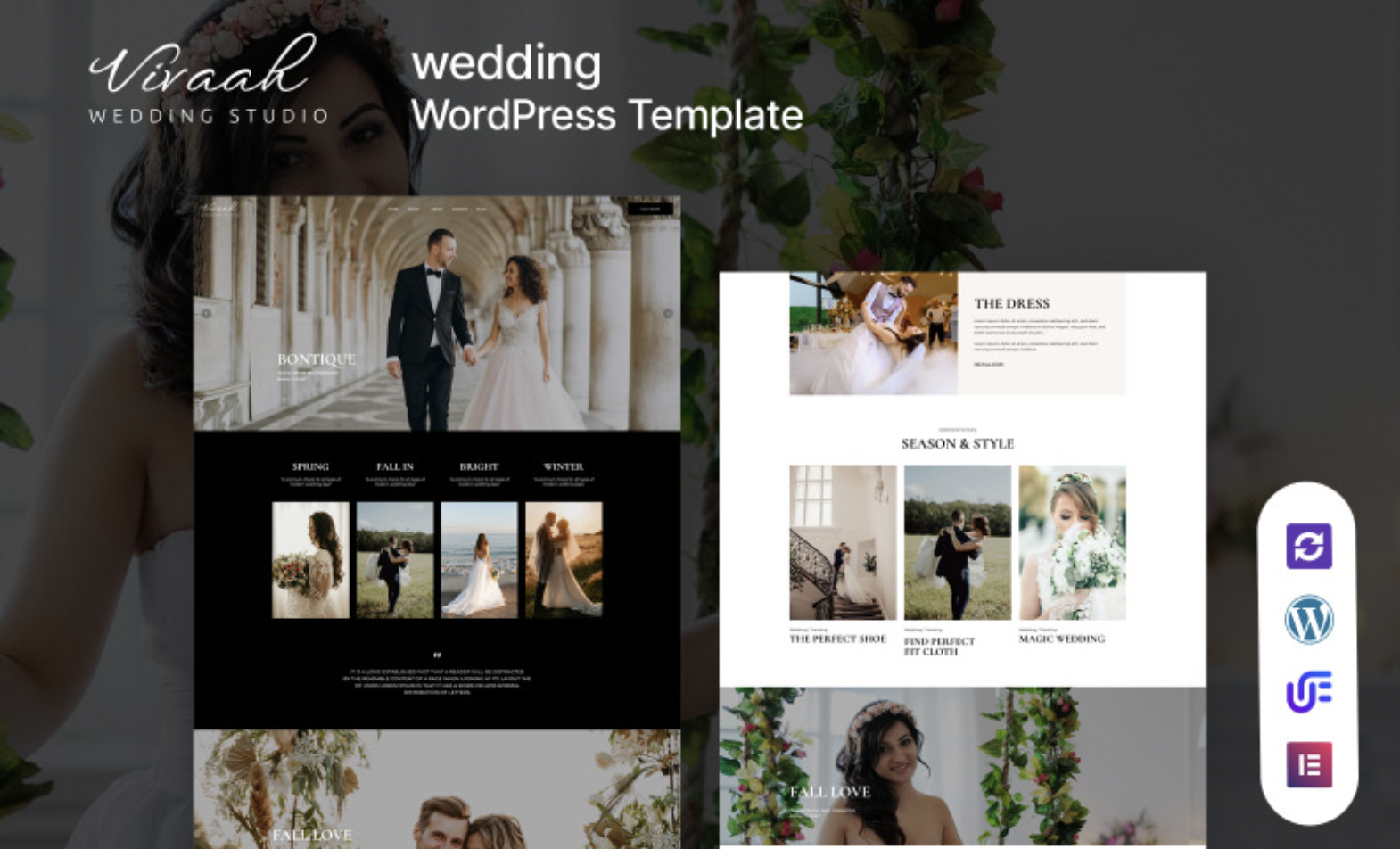 Vivaah - Bridal And Wedding Studio WordPress Elementor Theme WordPress Theme