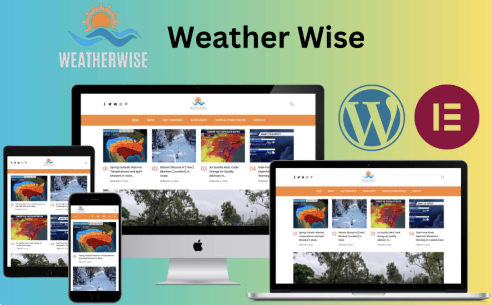 Weather Wise - Weather Forecast Blog WordPress Theme
