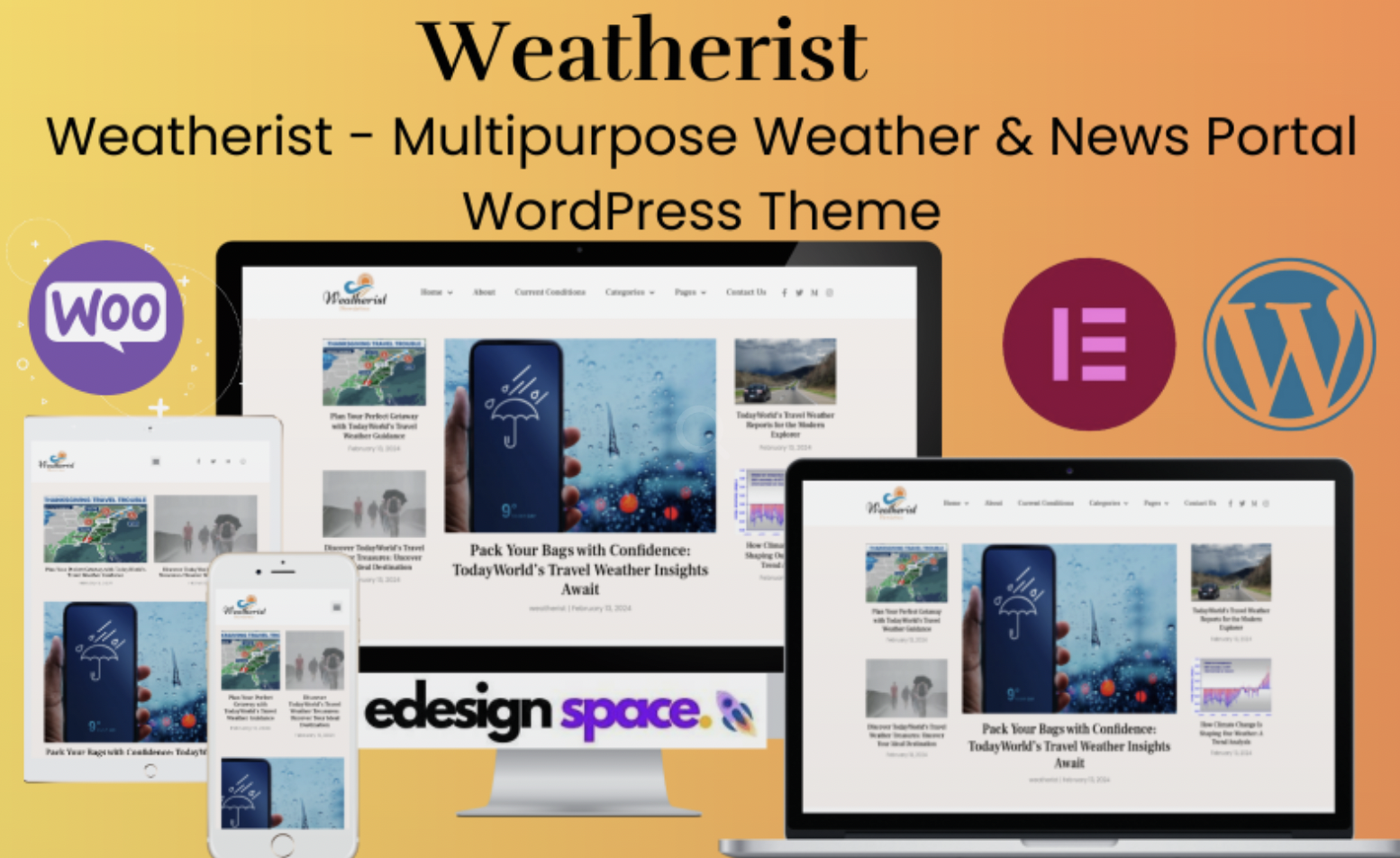 Weatherist - Multipurpose Weather & News Portal WordPress Theme