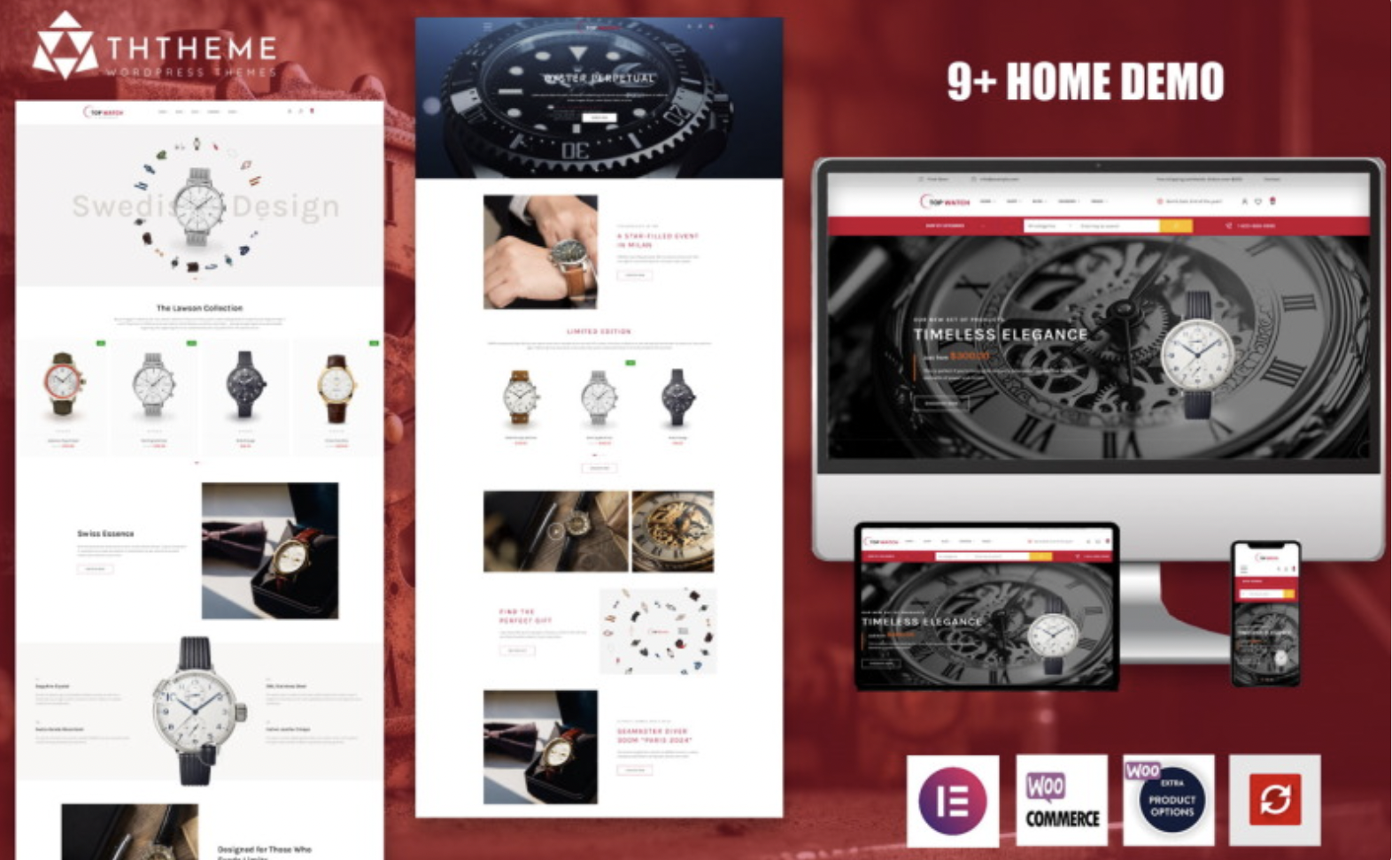TopWatch – Watch Store & Repair Services Elementor WordPress Theme