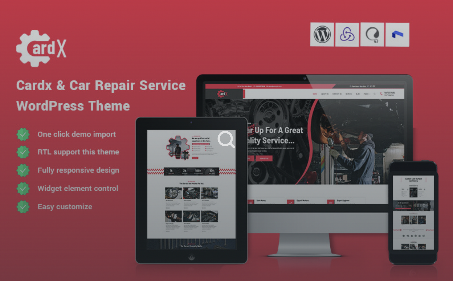 Cardx - Car Repair Service WordPress Theme