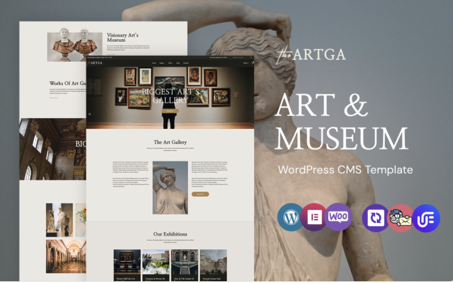 Theartga - Art Gallery And Museum WordPress Elementor Theme WordPress Theme