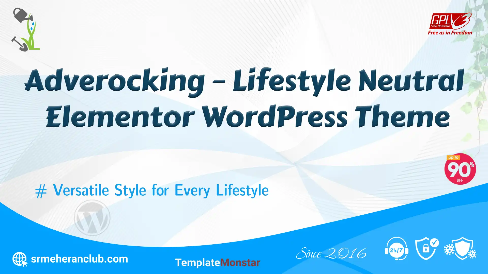 Adverocking – Lifestyle Neutral Elementor WordPress Theme — Theme by Templatemonster
