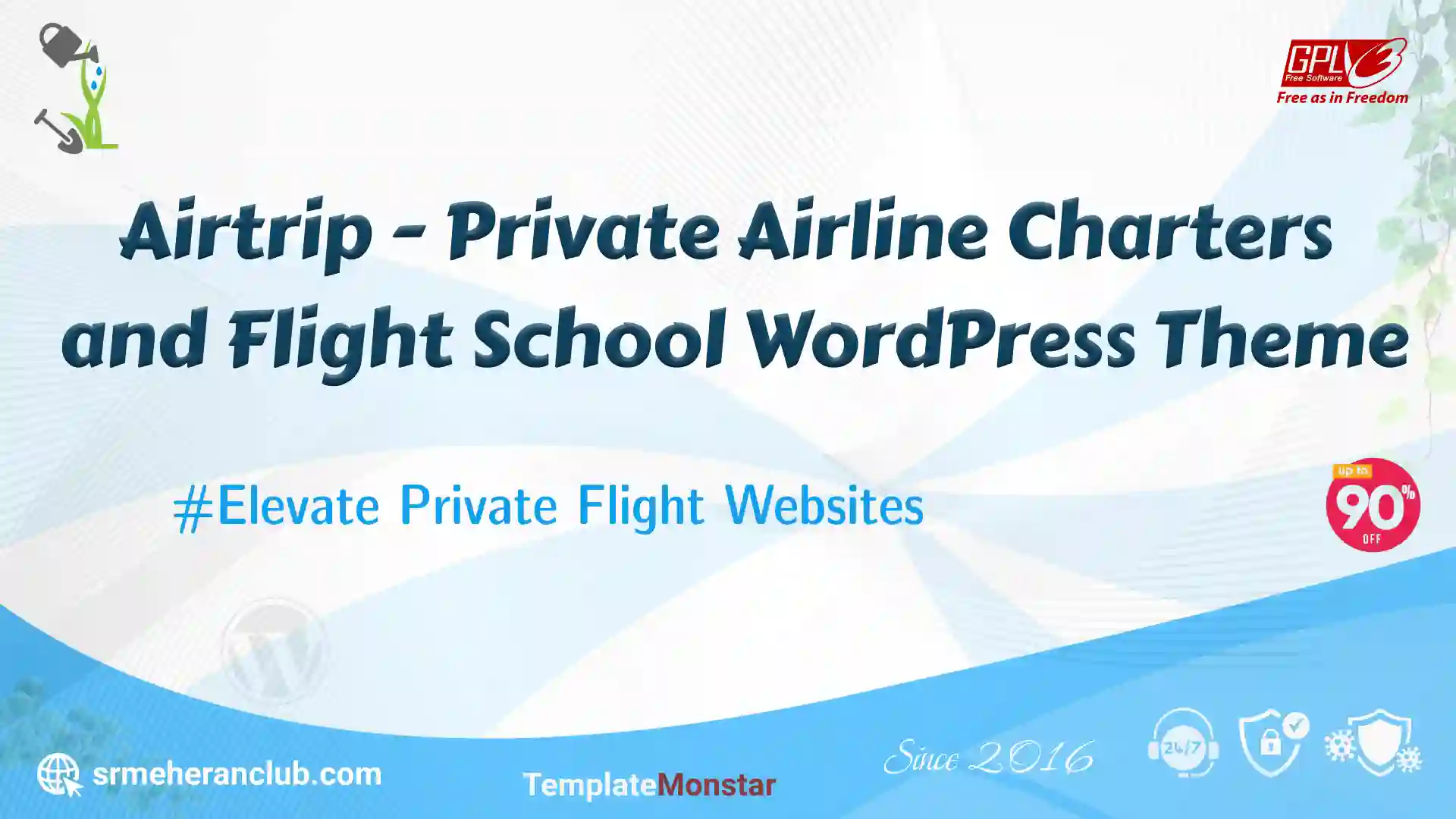 Airtrip – Private Airline Charters and Flight School WordPress Theme — Theme by Templatemonster
