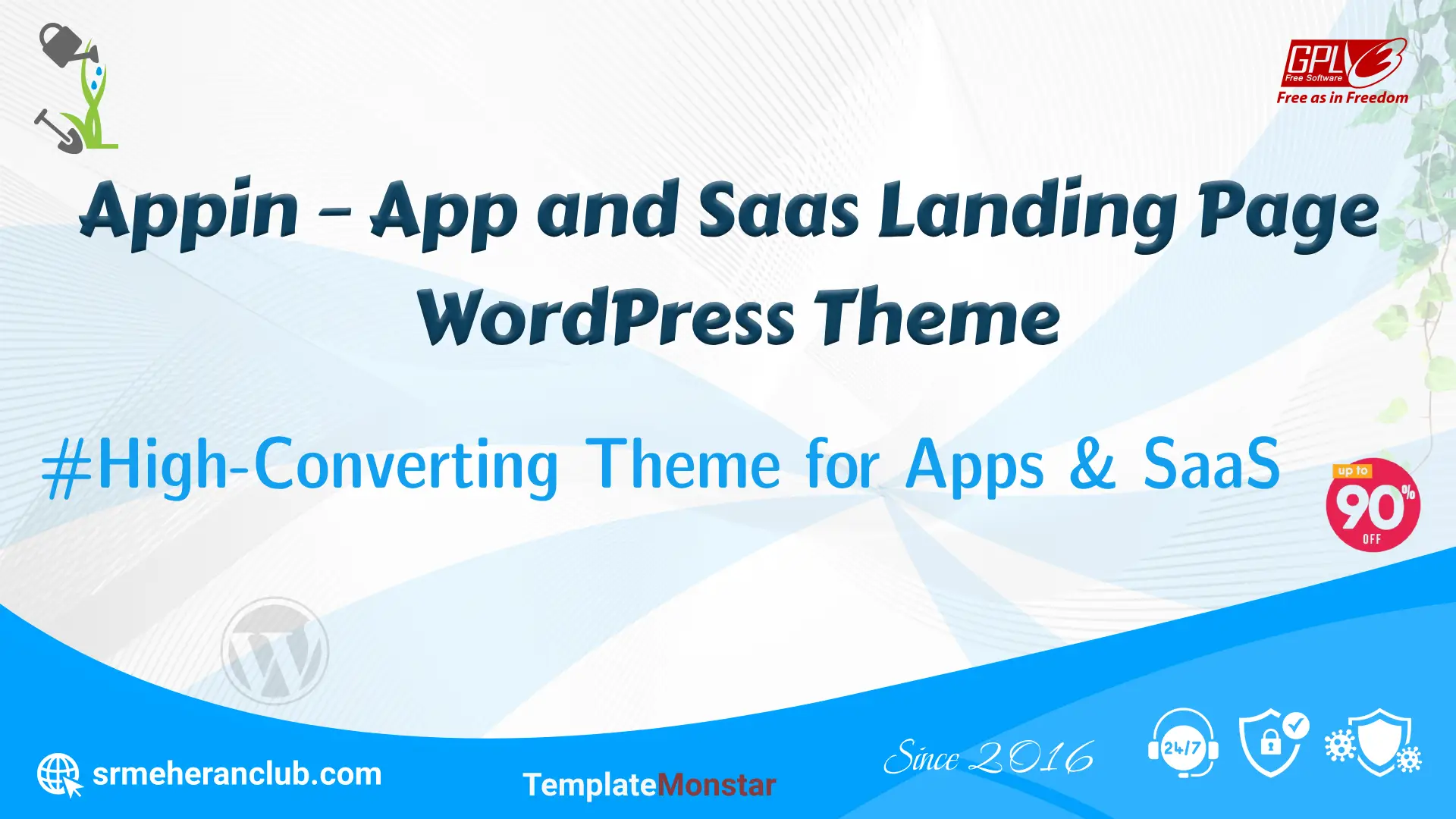 Appin – App and Saas Landing Page WordPress Theme — Theme by Templatemonster