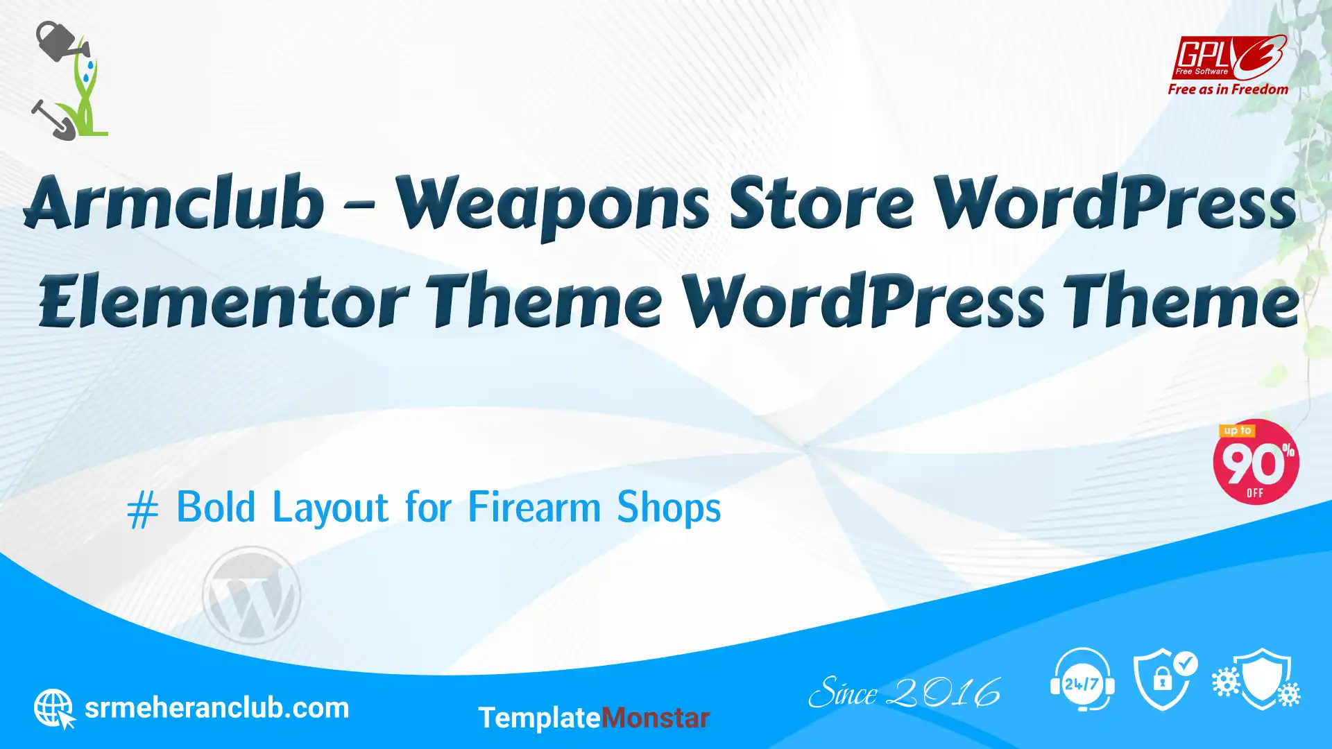 Armclub – Weapons Store WordPress Elementor Theme WordPress Theme
