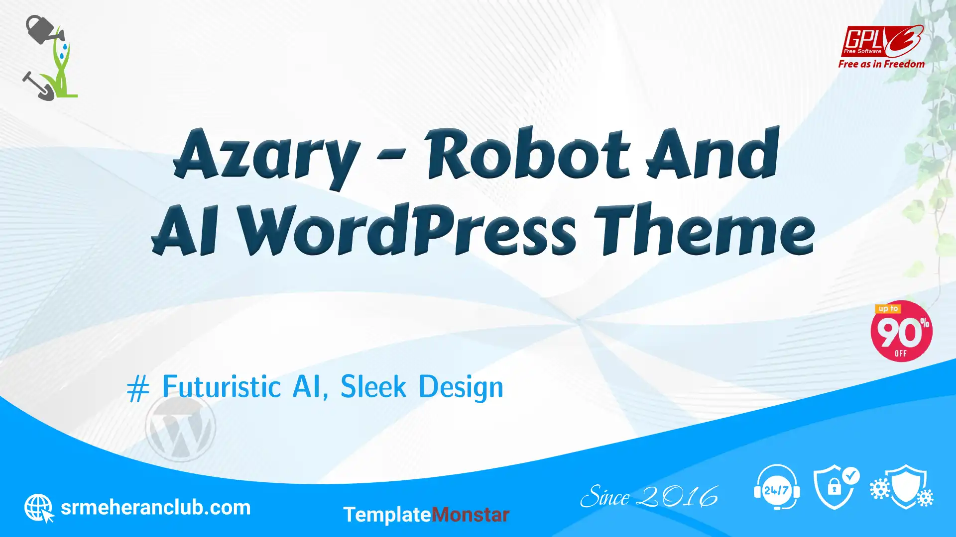 Azary – Robot And AI WordPress Theme — Theme by Templatemonster