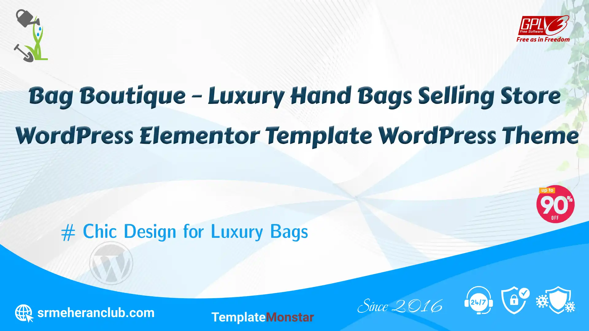 Bag Boutique – Luxury Hand Bags Selling Store WordPress Elementor Template WordPress Theme