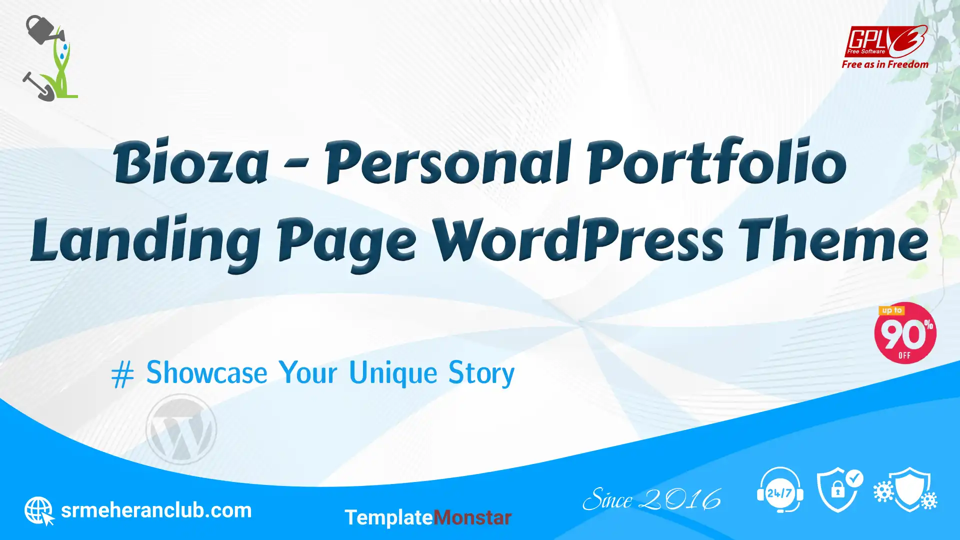 Bioza – Personal Portfolio Landing Page WordPress Theme