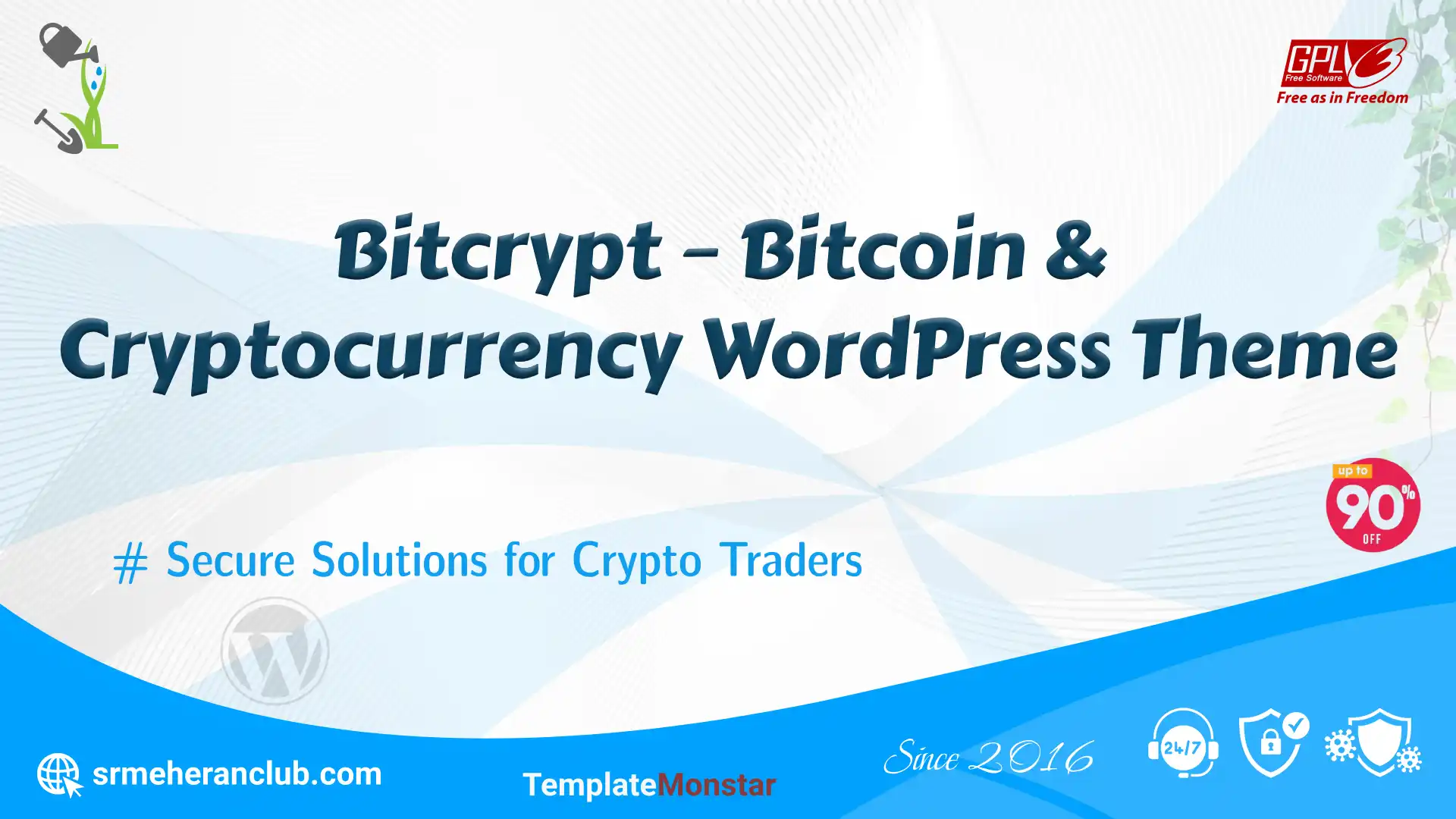 Bitcrypt – Bitcoin & Cryptocurrency WordPress Theme — Theme by Templatemonster
