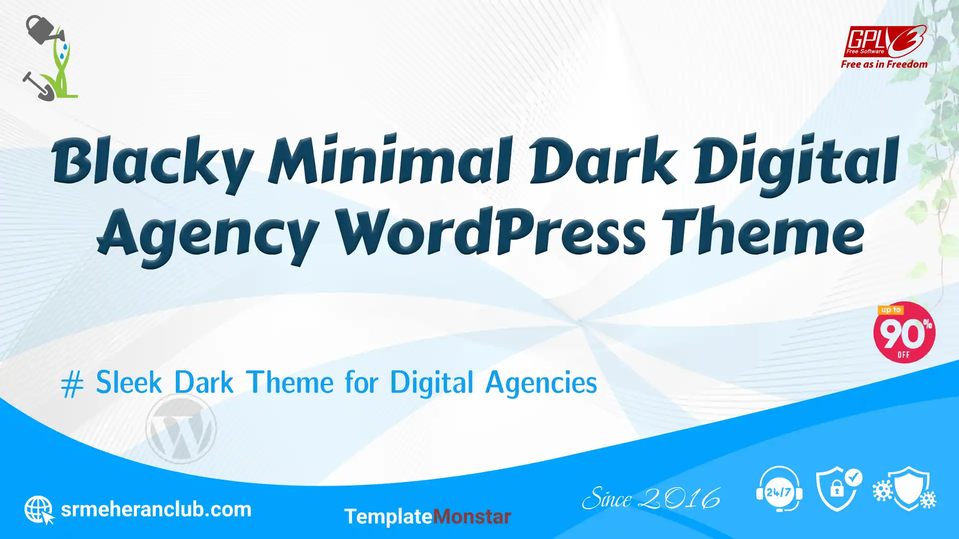 Blacky Minimal Dark Digital Agency WordPress Theme — Theme by Templatemonster