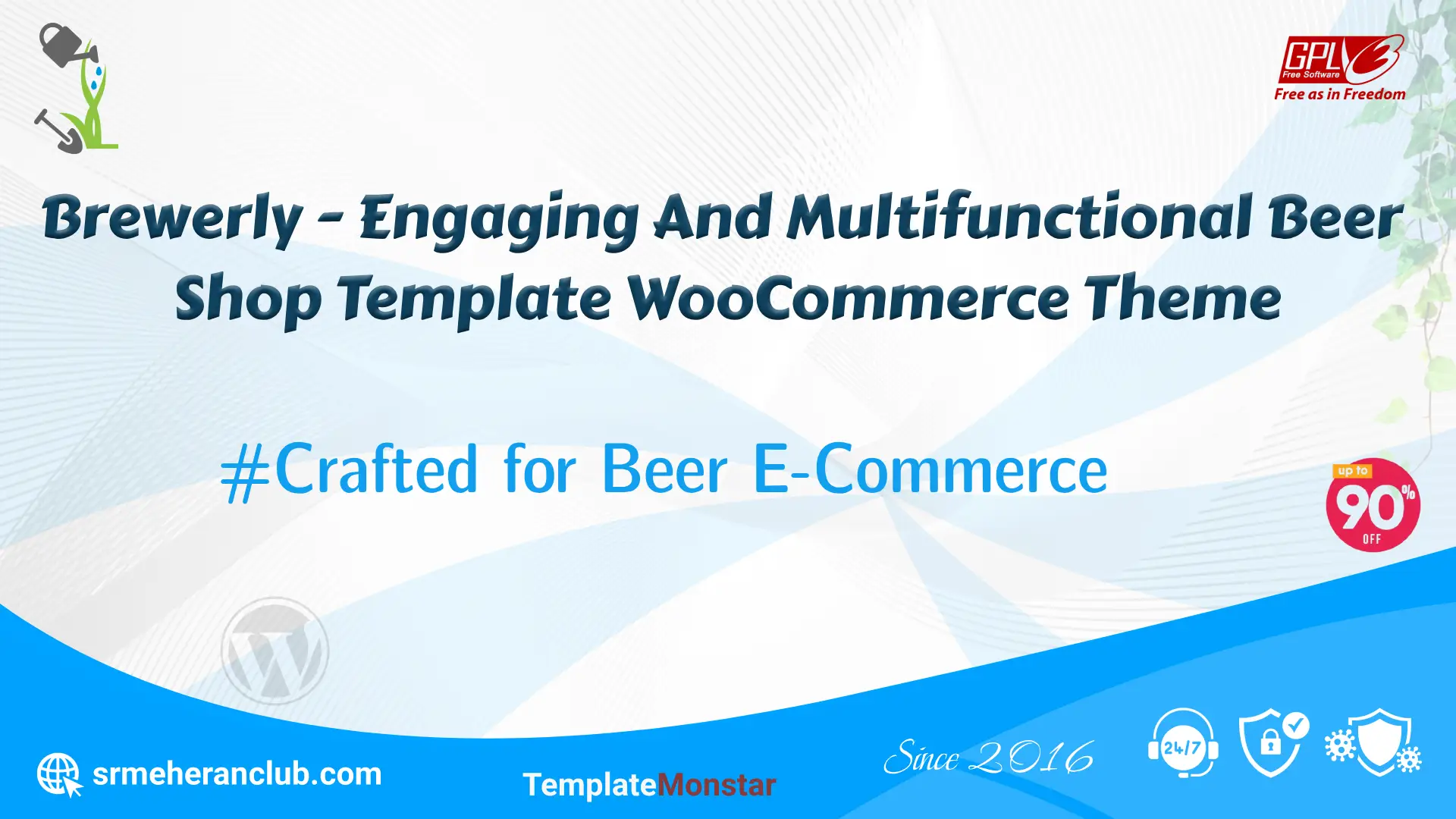 Brewerly – Engaging And Multifunctional Beer Shop Template WooCommerce Theme — Theme by Templatemonster
