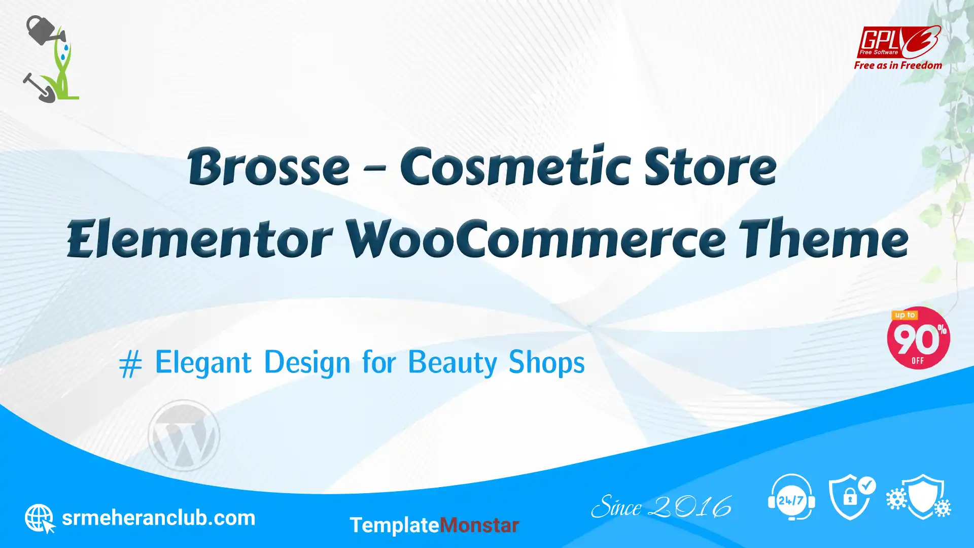 Brosse – Cosmetic Store Elementor WooCommerce Theme — Theme by Templatemonster