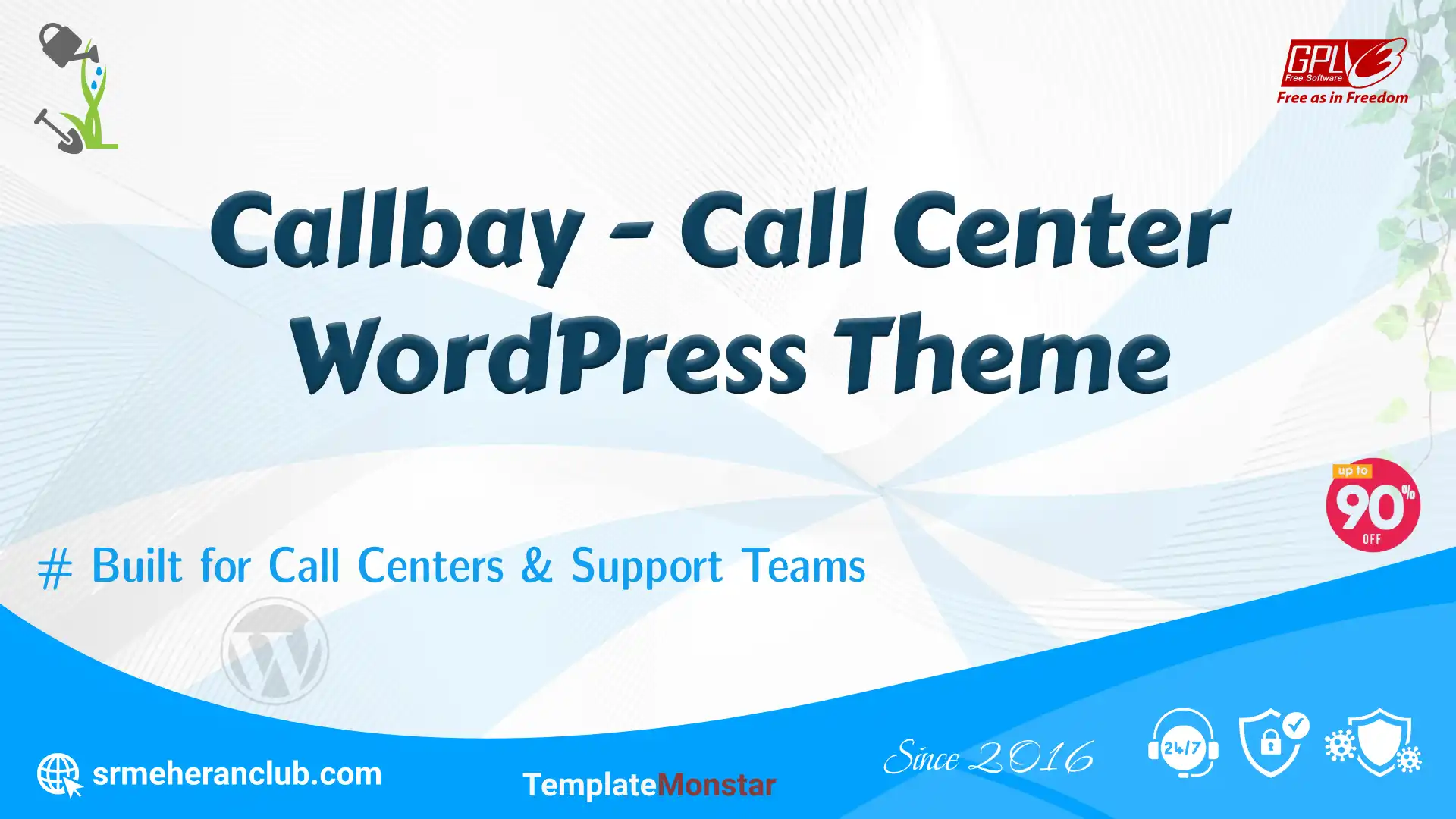 Callbay – Call Center WordPress Theme — Theme by Templatemonster