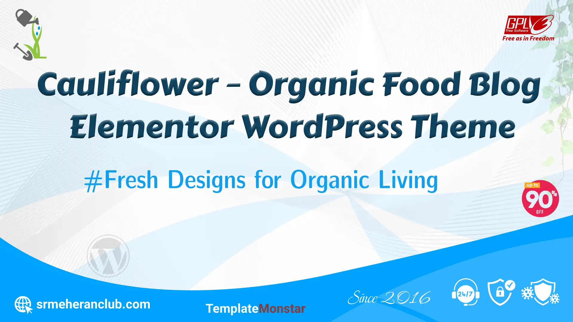 Cauliflower – Organic Food Blog Elementor WordPress Theme — Theme by Templatemonster