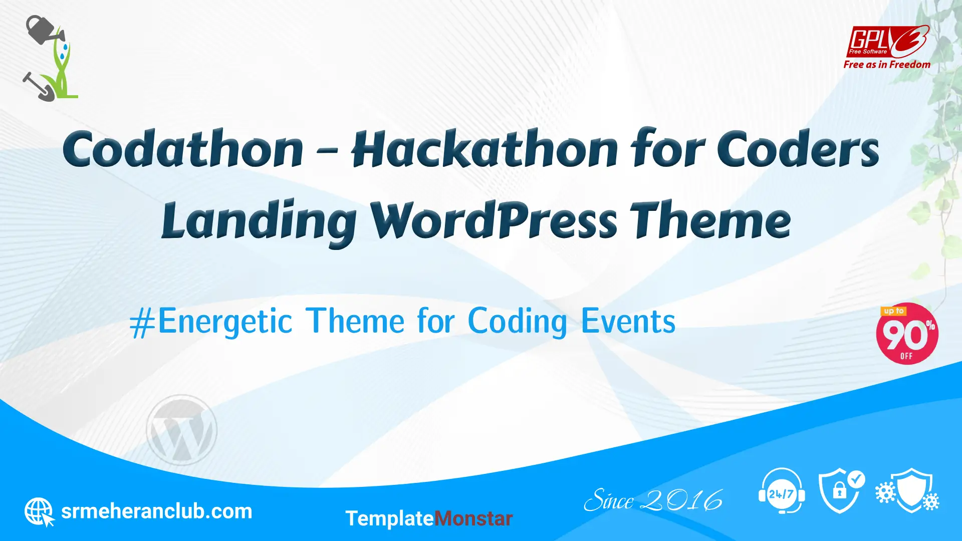 Codathon – Hackathon for Coders Landing WordPress Theme — Theme by Lat_One
