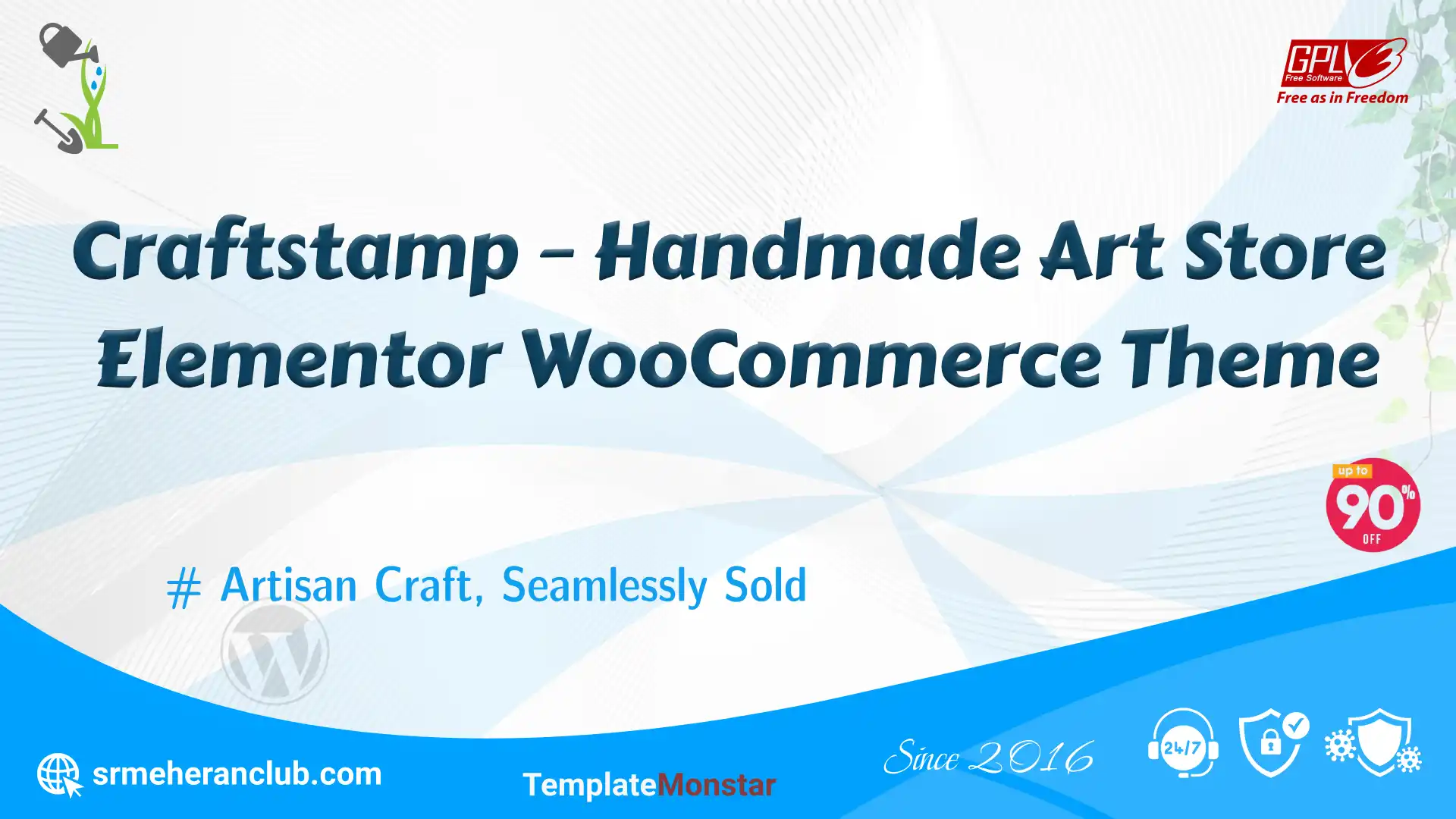 Craftstamp – Handmade Art Store Elementor WooCommerce Theme — Theme by Templatemonster