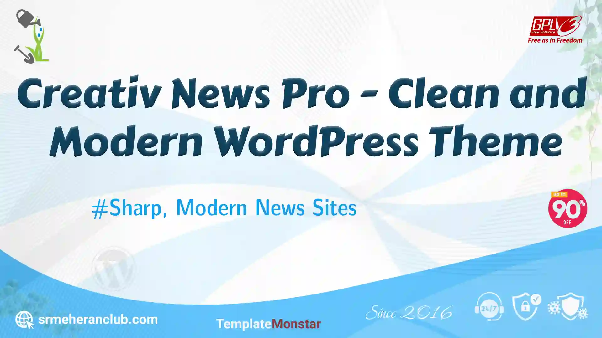 Creativ News Pro – Clean and Modern WordPress Theme — Theme by Templatemonster