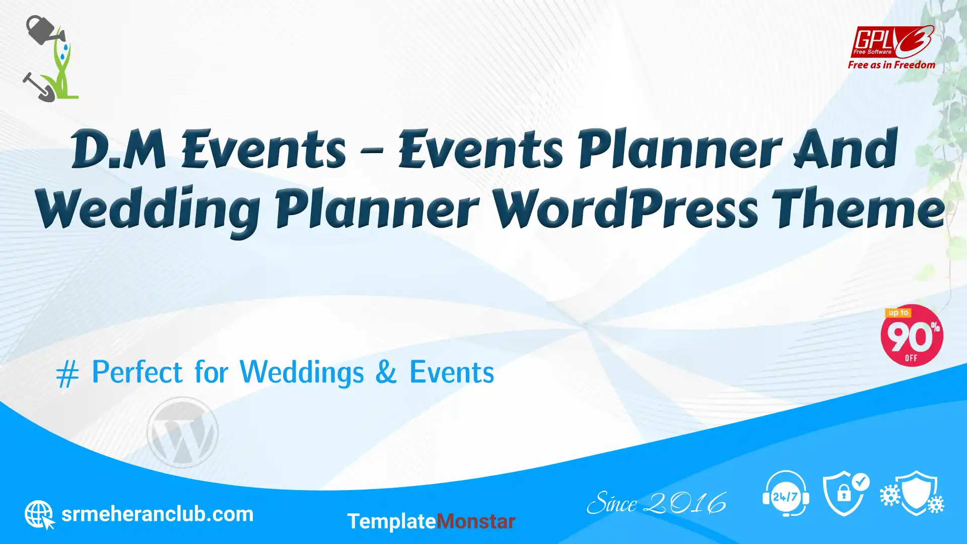 D.M Events – Events Planner And Wedding Planner WordPress Theme