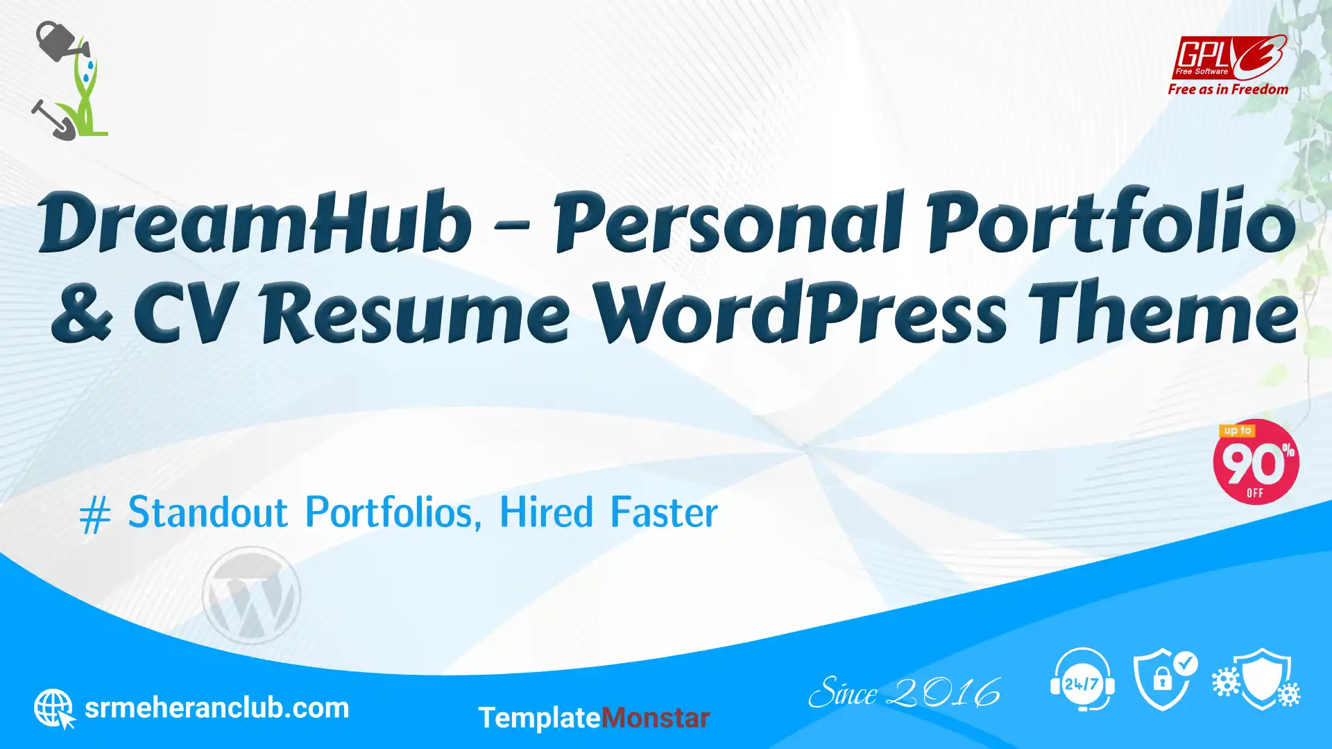 DreamHub – Personal Portfolio & CV Resume WordPress Theme — Theme by Templatemonster