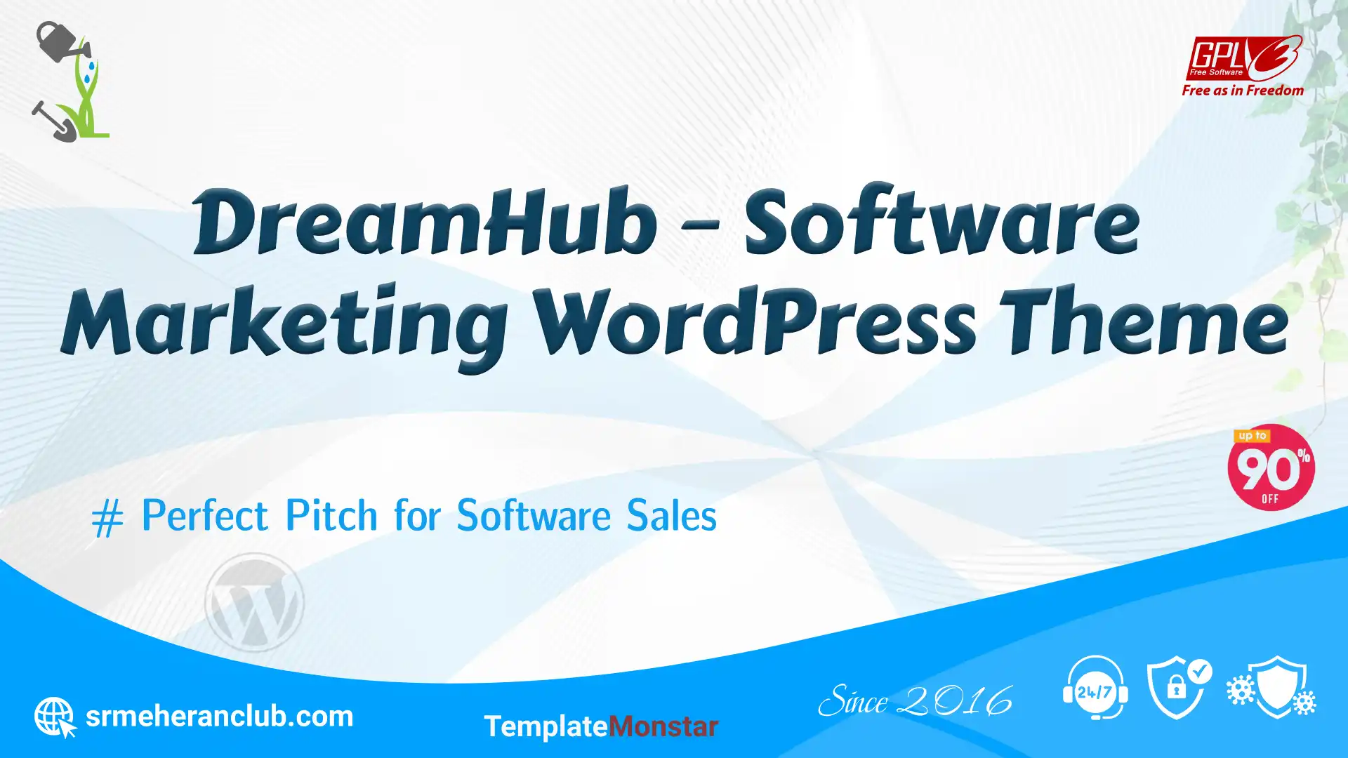 DreamHub – Software Marketing WordPress Theme — Theme by Templatemonster