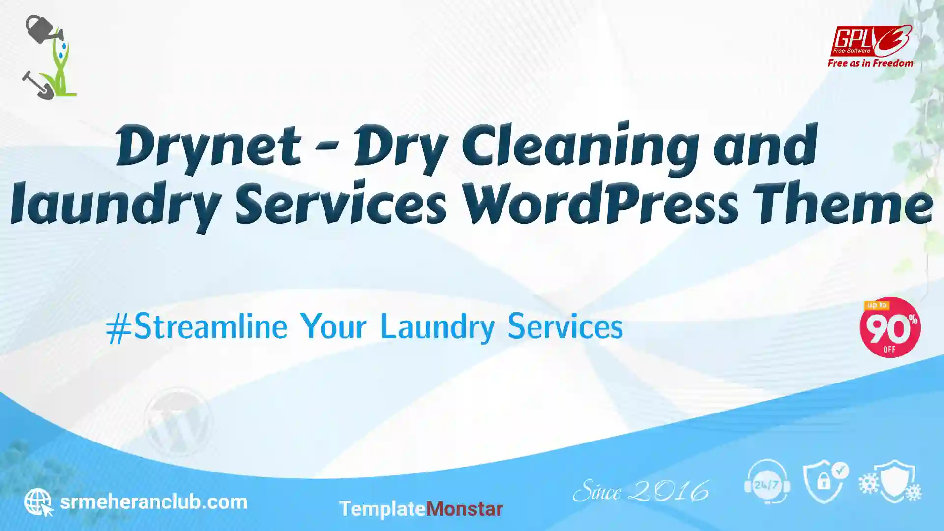 Drynet – Dry Cleaning and laundry Services WordPress Theme — Theme by Templatemonster