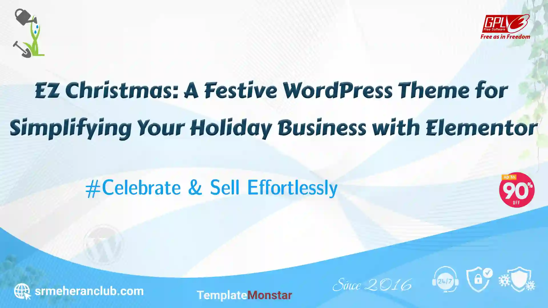 EZ Christmas: A Festive WordPress Theme for Simplifying Your Holiday Business with Elementor — Theme by Templatemonster