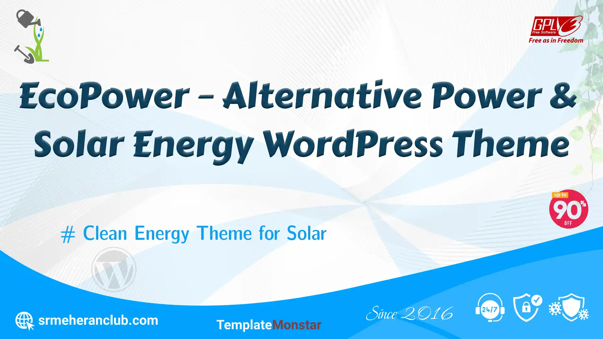 EcoPower – Alternative Power & Solar Energy WordPress Theme — Theme by Templatemonster
