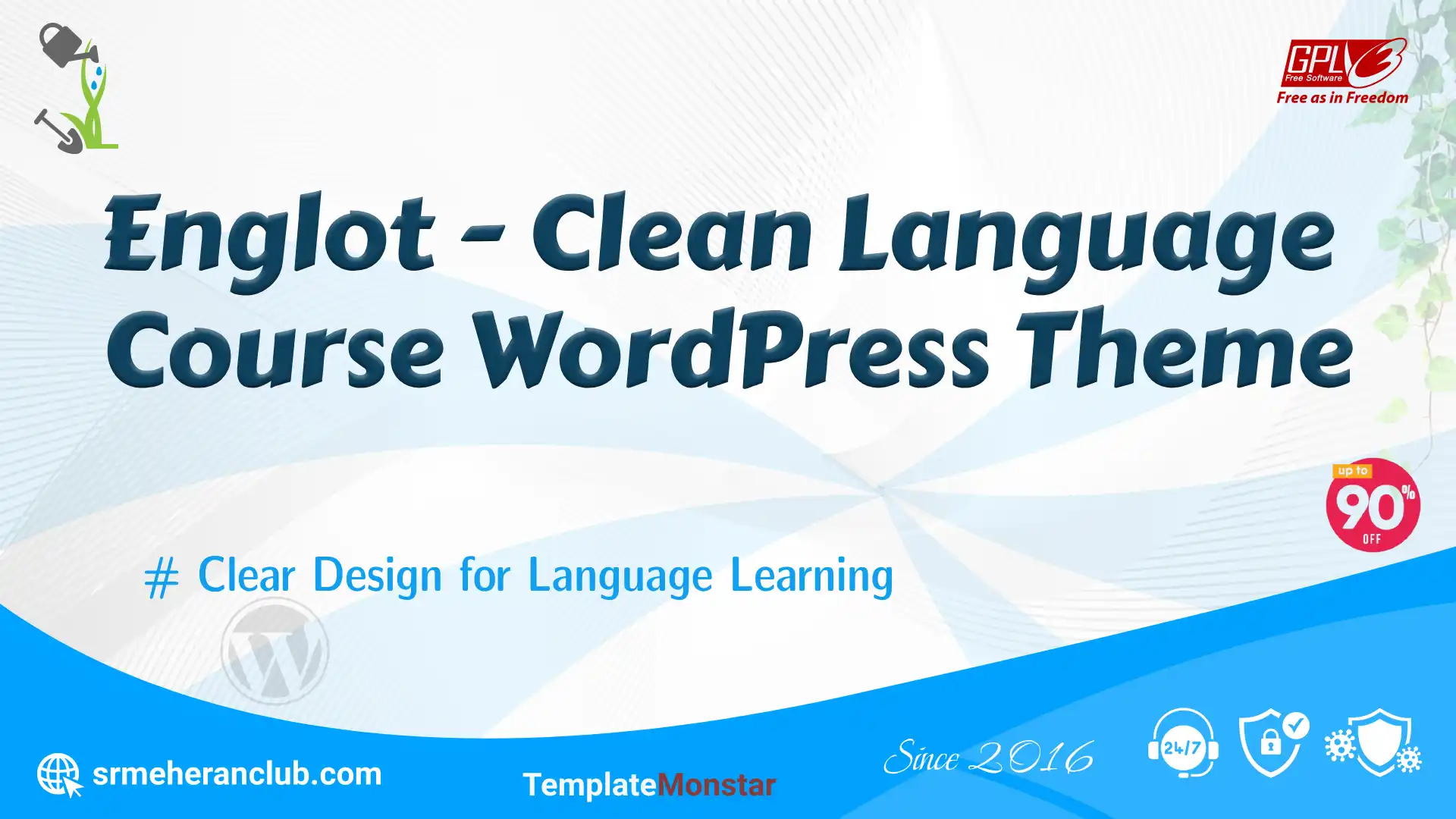 Englot – Clean Language Course WordPress Theme — Theme by Templatemonster