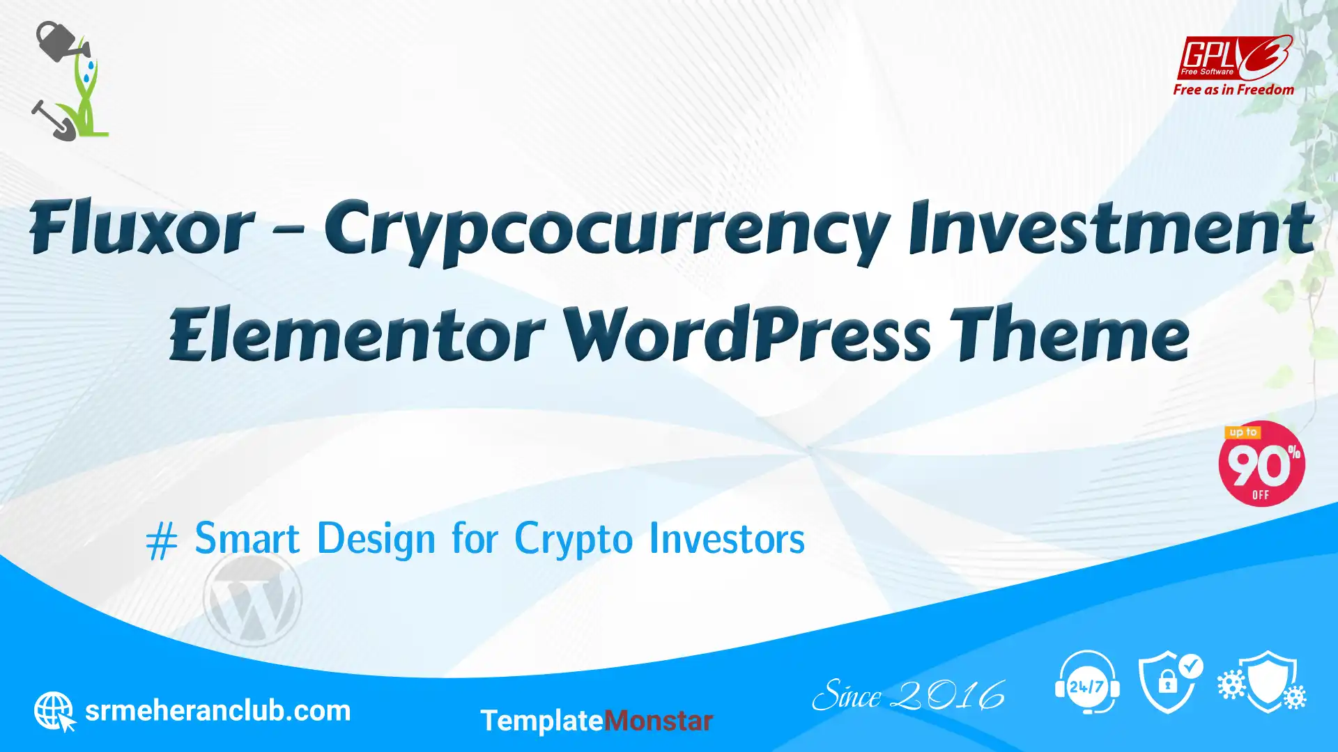 Fluxor – Crypcocurrency Investment Elementor WordPress Theme — Theme by Templatemonster