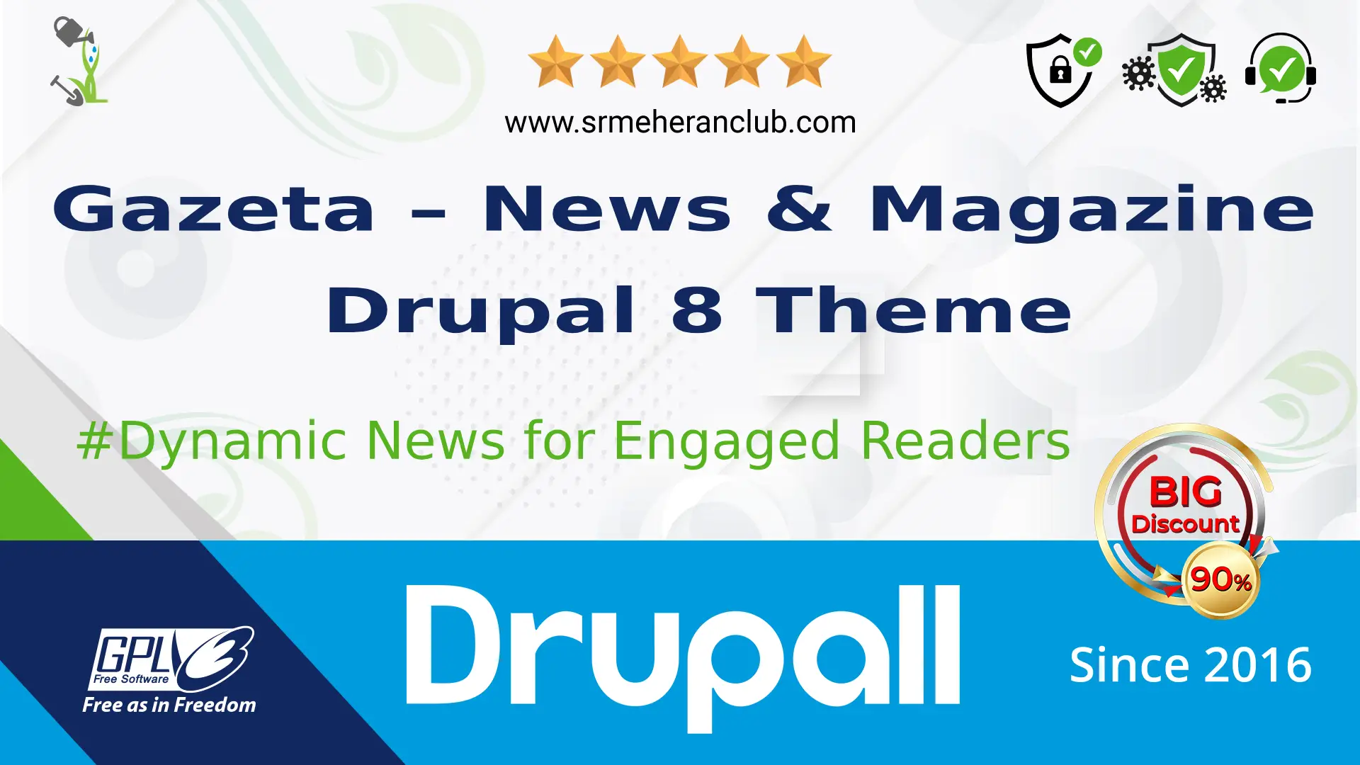 Gazeta – News & Magazine Drupal 8 Theme — Theme by Themeforest