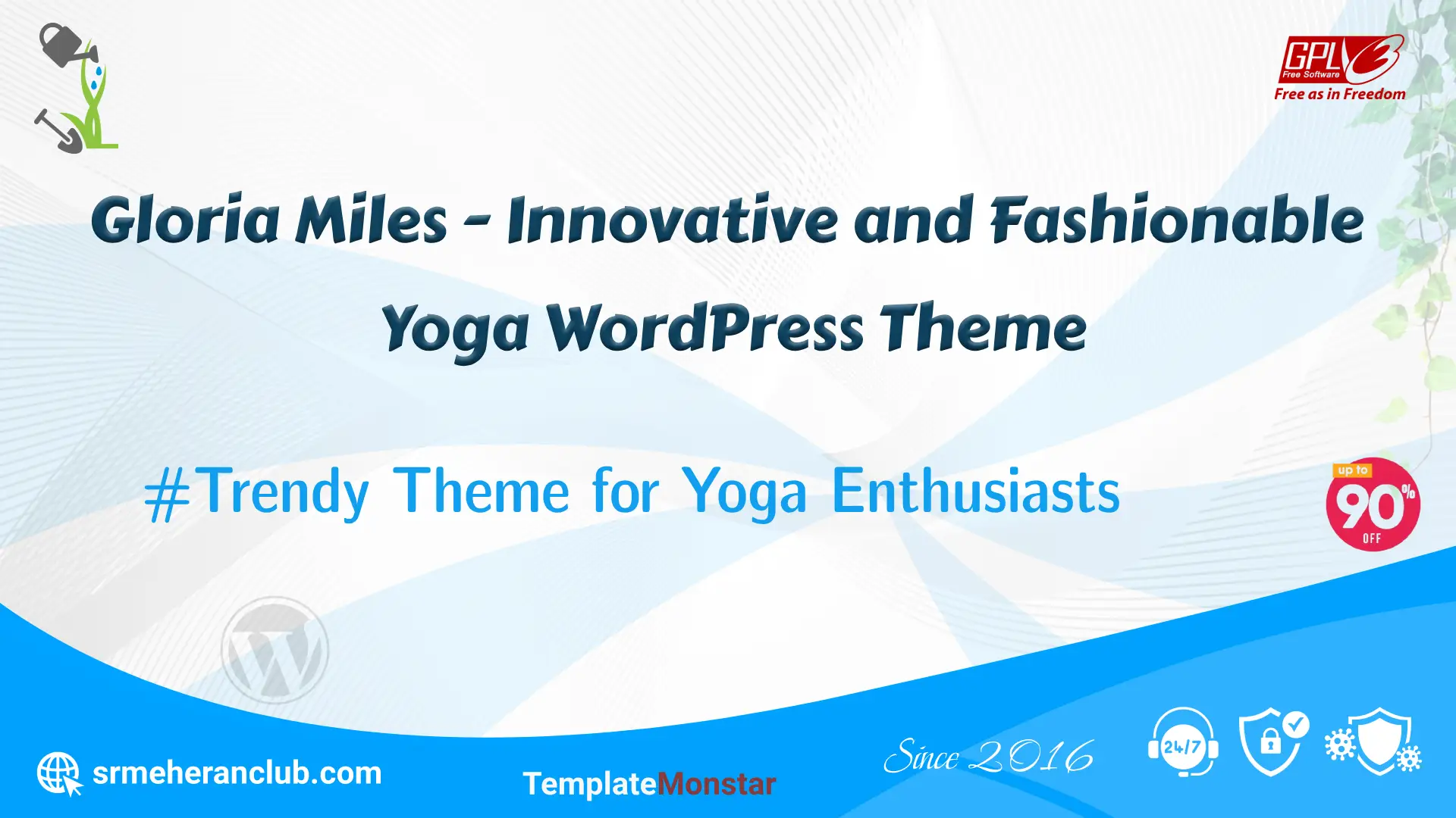 Gloria Miles – Innovative and Fashionable Yoga WordPress Theme — Theme by Templatemonster