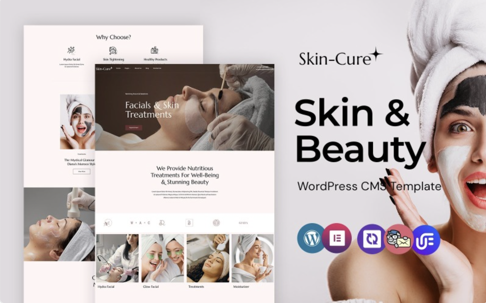 Skincure - Skincare and Treatment WordPress Elementor Theme WordPress Theme