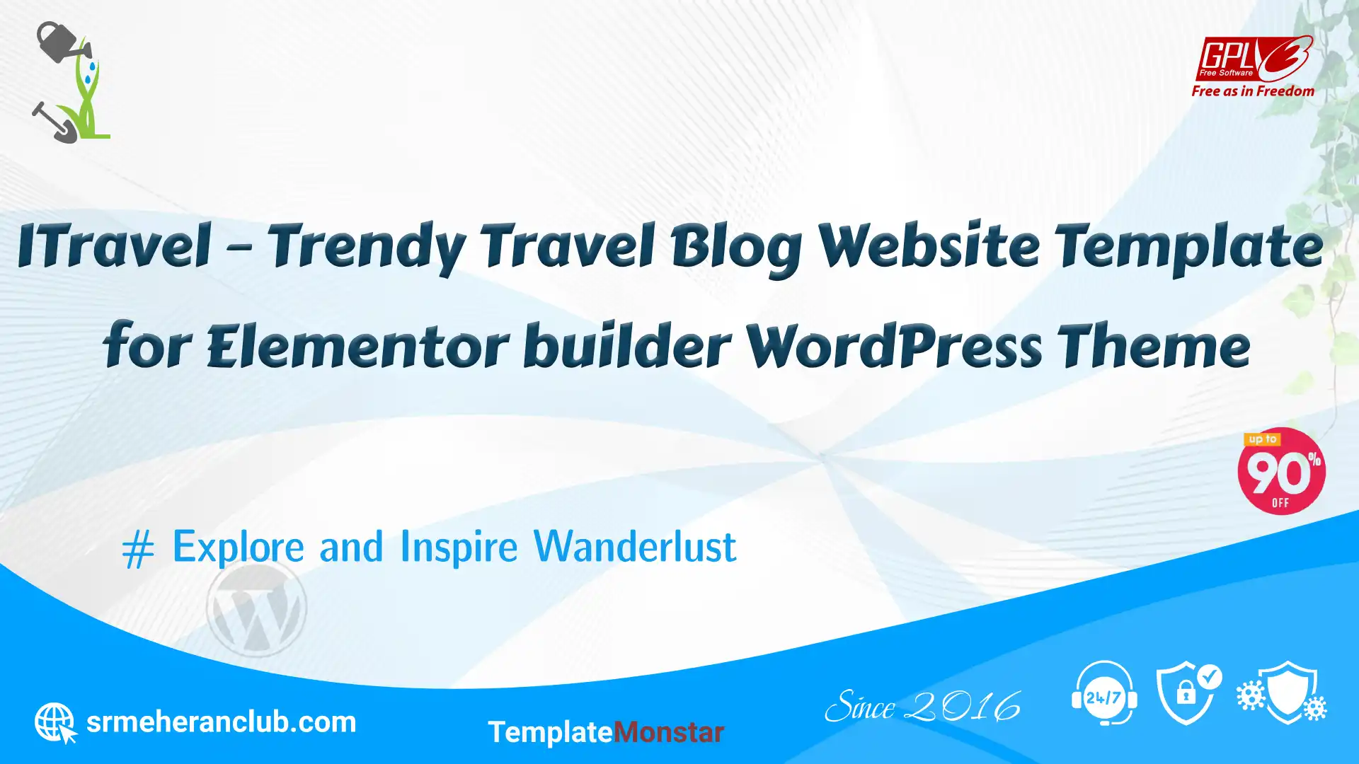 ITravel – Trendy Travel Blog Website Template for Elementor builder WordPress Theme — Theme by Templatemonster