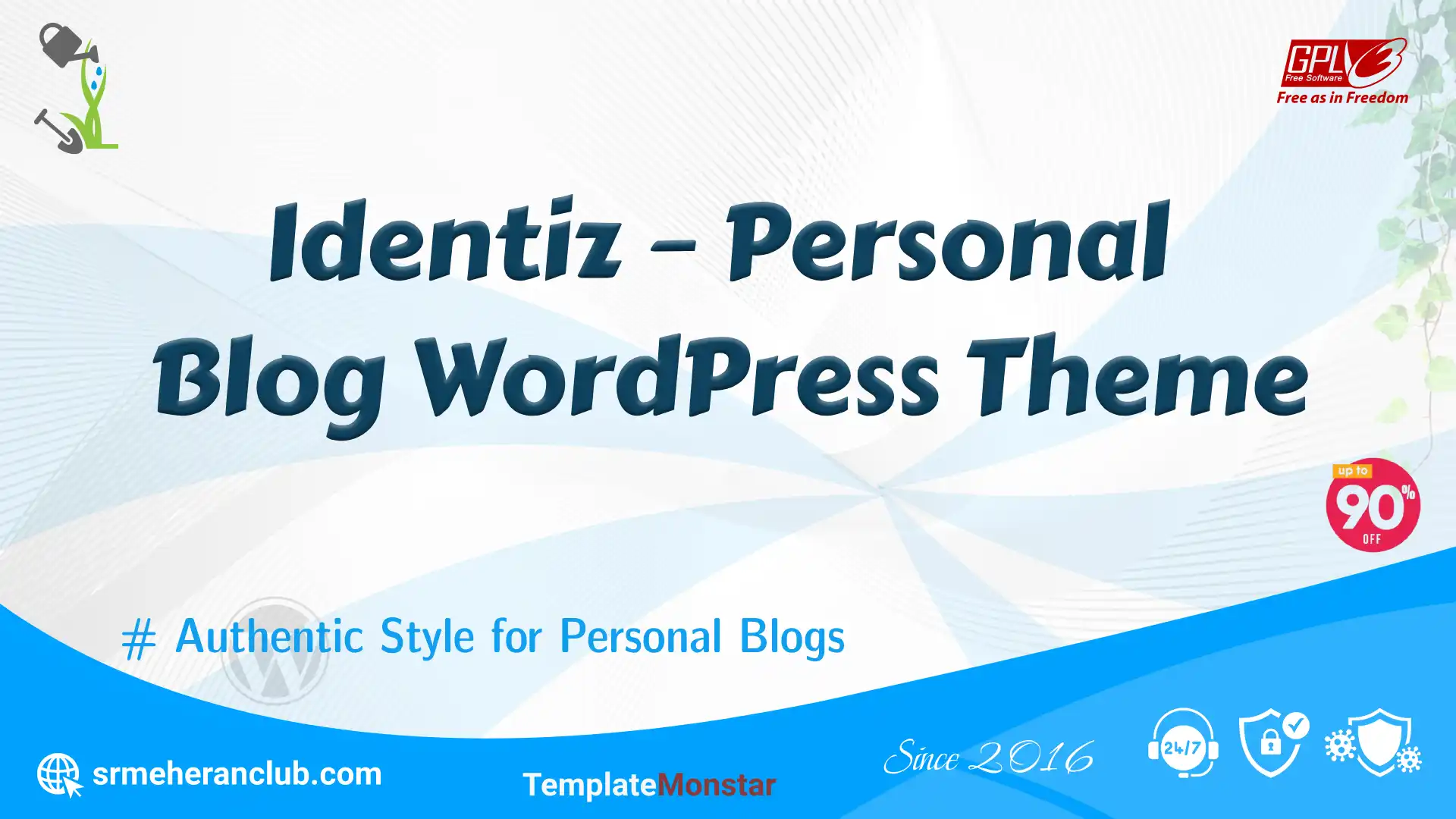Identiz – Personal Blog WordPress Theme — Theme by Templatemonster