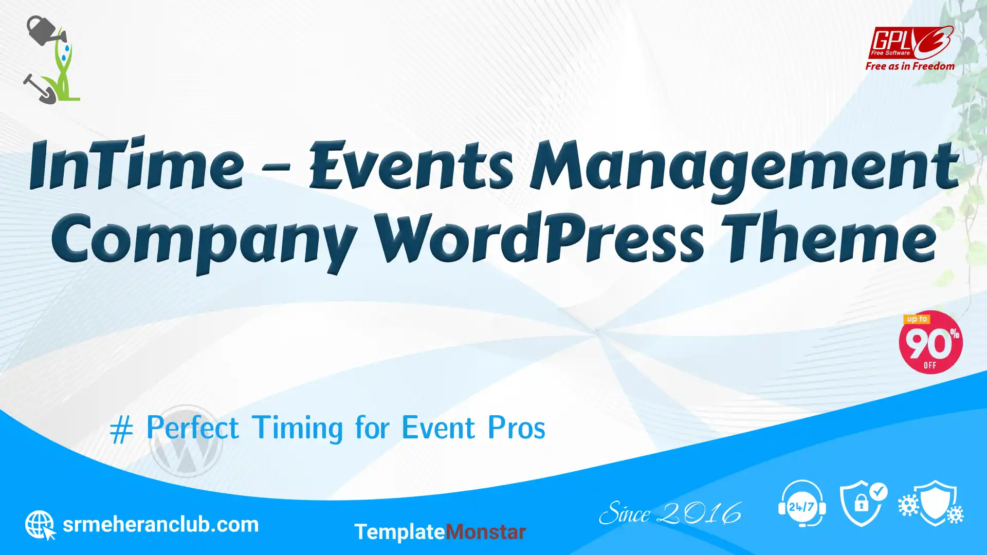 InTime – Events Management Company WordPress Theme