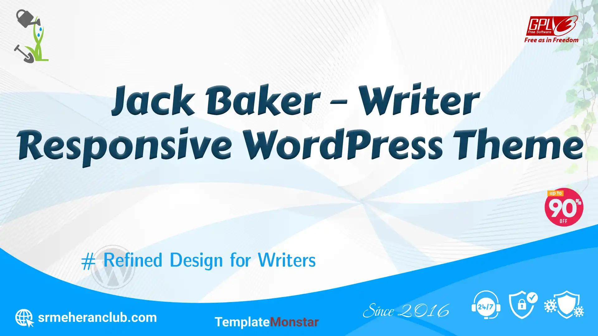 Jack Baker – Writer Responsive WordPress Theme — Theme by Templatemonster