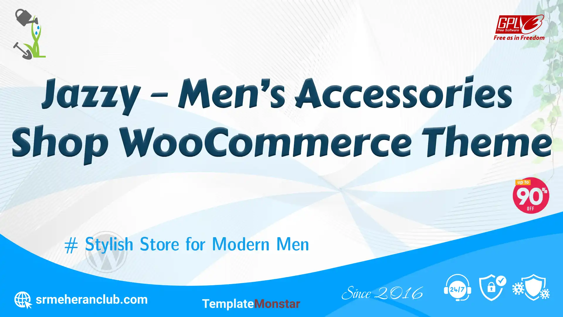 Jazzy – Men’s Accessories Shop WooCommerce Theme — Theme by Templatemonster