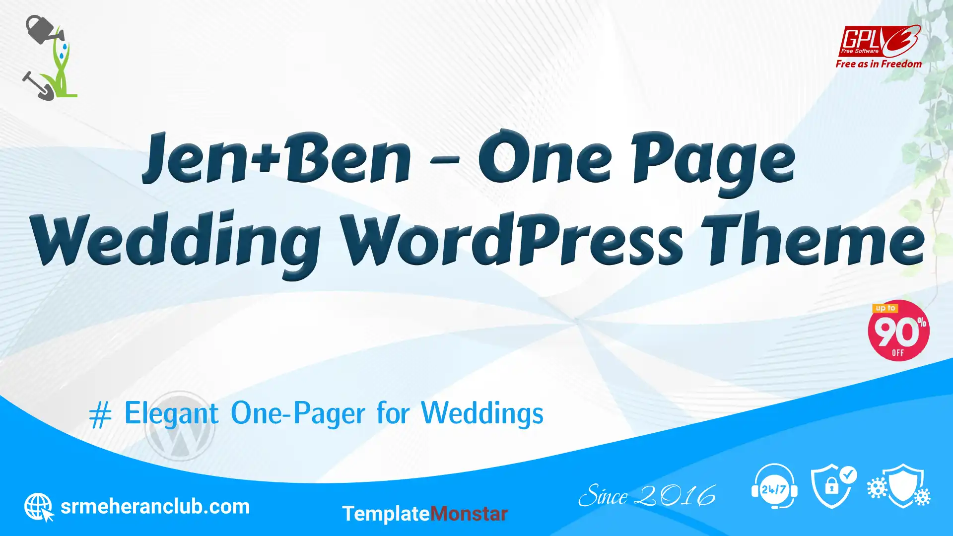 Jen+Ben – One Page Wedding WordPress Theme
