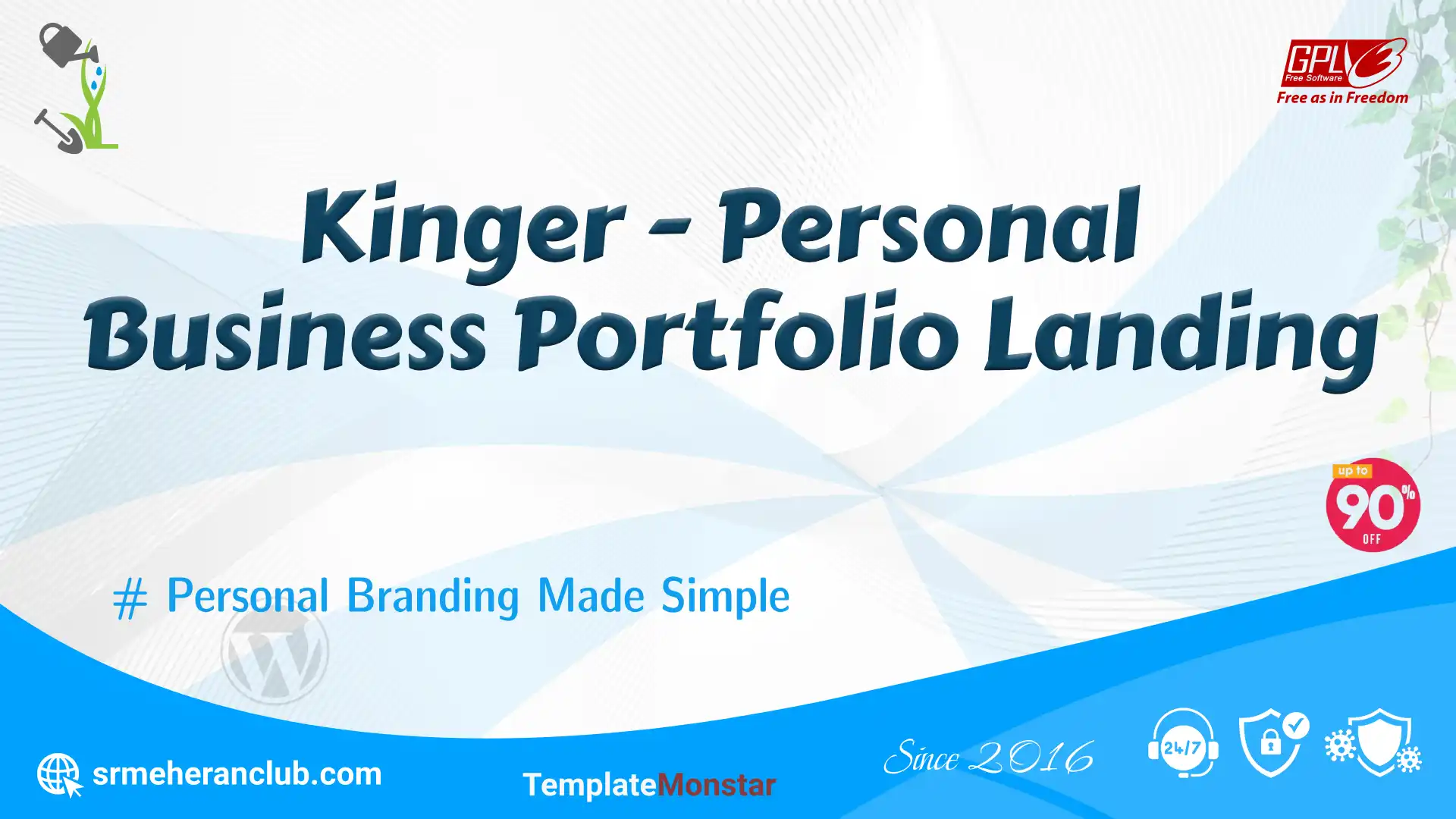 Kinger – Personal Business Portfolio Landing — Theme by Templatemonster