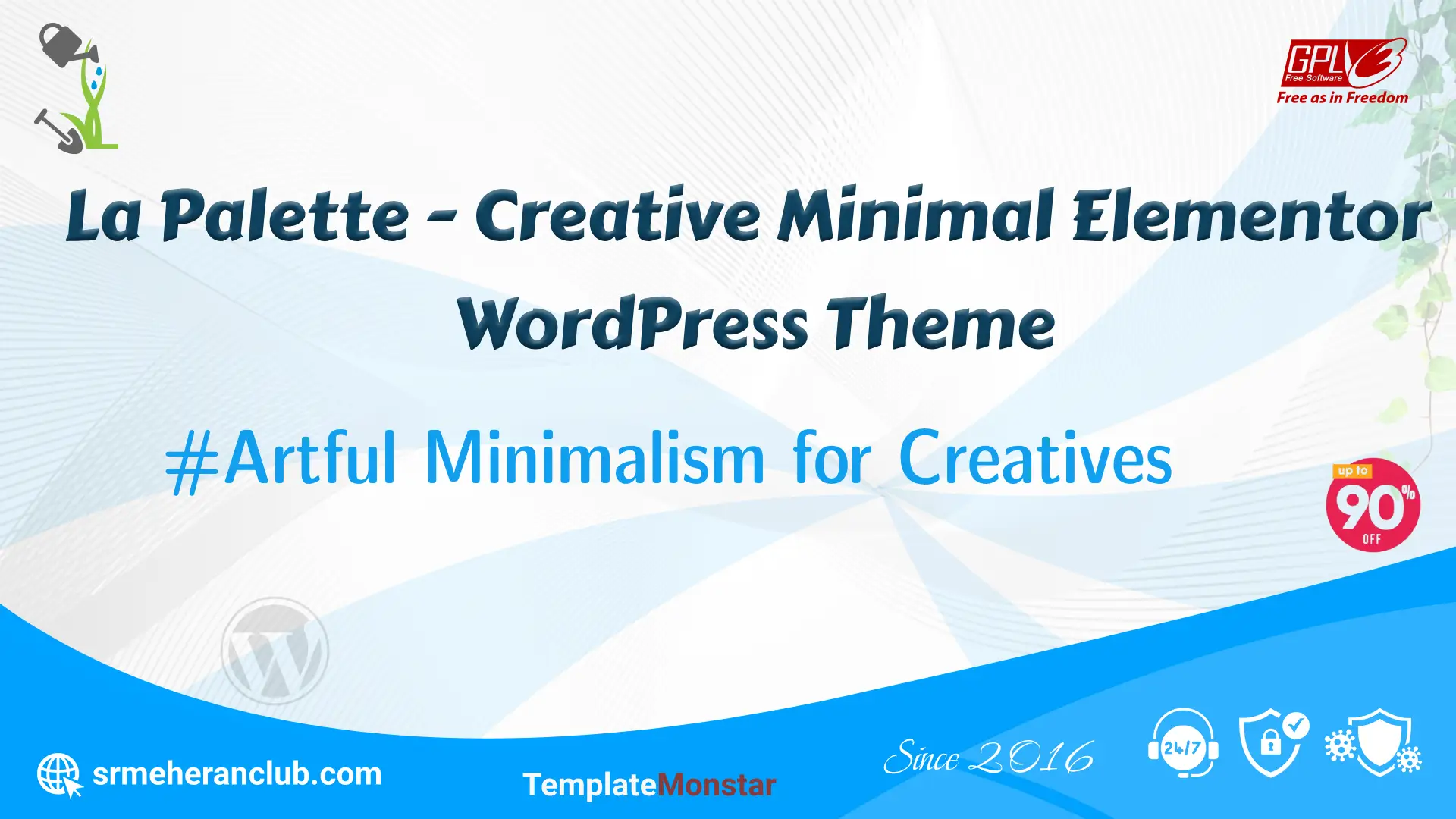 La Palette – Creative Minimal Elementor WordPress Theme — Theme by Templatemonster