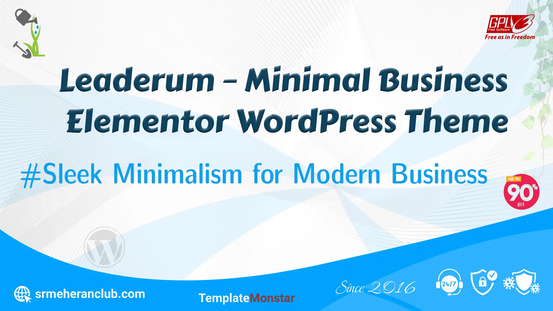 Leaderum – Minimal Business Elementor WordPress Theme — Theme by Templatemonster